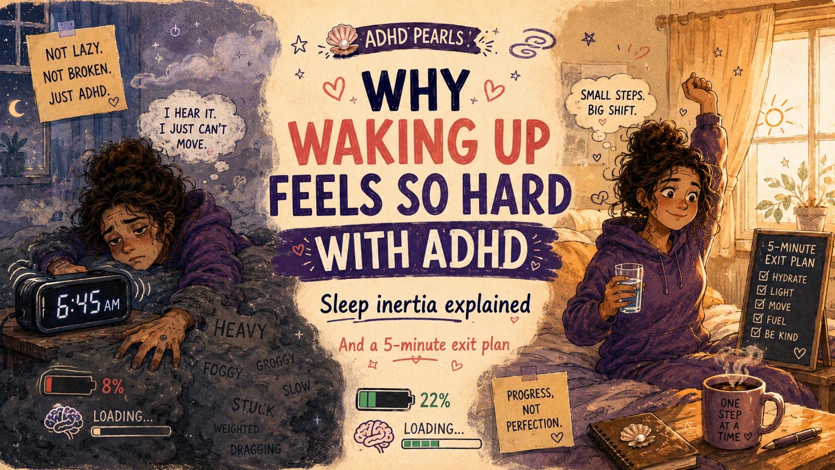 why waking up is hard adhd