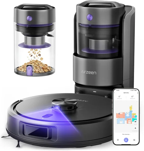 Robot vacuum and mop that cleans the floor while you work on something else